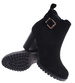 Botki damskie na obcasie Czarne /A8-2 18264 W422/