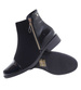 Klasyczne czarne botki damskie ocieplane /E4-2+h2 18327 W400/