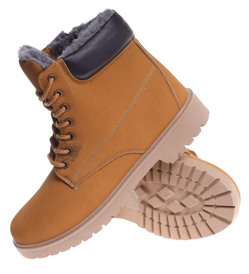 Zimowe buty męskie trapery Camel /G7-1 18615 T544/