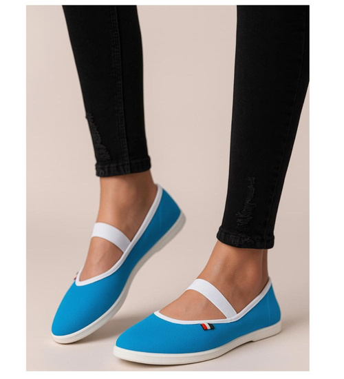 Damskie tenisówki czeszki Niebieskie /F1-1 7791 S098/