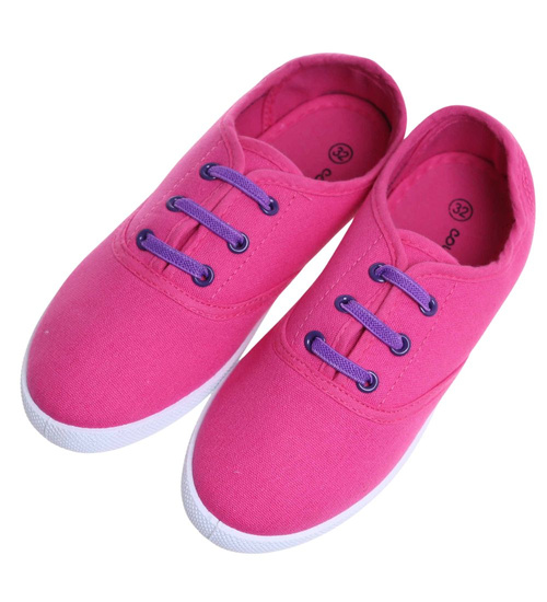 Fuksjowe wsuwane tenisówki dziewczęce /D5-1 18059 T075/