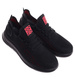 Wsuwane czarne sneakersy męskie /A9-3 18006 G389/