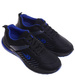 Sznurowane męskie czarno niebieskie buty sportowe /A2-1 18067 T286/