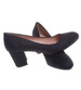 Wizytowe czarne czółenka na klocku /G12-2 18633 T357/