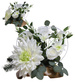 Duży stroik Białe kwiaty KOMP148 M600