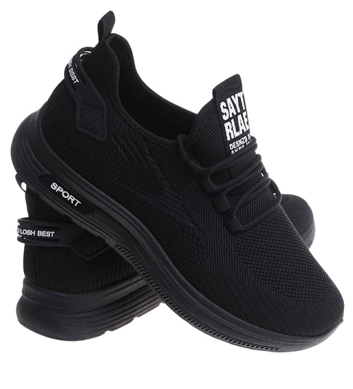 Czarne męskie buty sportowe /B2-2 17753 GF285/