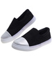 Czarne wsuwane trampki dziewczęce slip on /E5-2 13683  T004/
