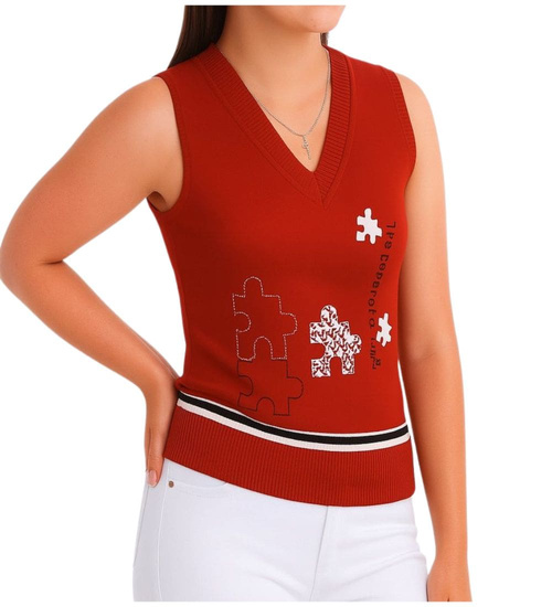 Bordowa koszulka bezrękawnik /H2 K8 ub967 S)0/