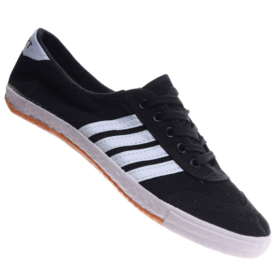 Czarne materiałowe trampki halówki chłopięce wiązane /D5-1 17650  T138/