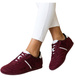 Bordowe sneakersy damskie zamszowe /A10-3 18801 W282/