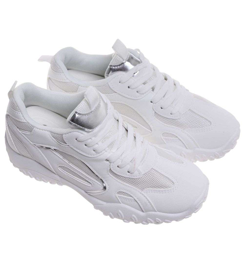 Białe buty sportowe sneakersy /F1-3 18823 W298/