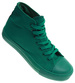 Klasyczne zielone trampki damskie z wysoką cholewką /H2 16723 G9-84/