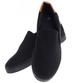 Czarne męskie trampki slip on z tkaniny /f3-3 16514 T287/