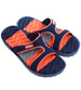 Basenowe klapki męskie Granatowe pomarańczowe /D6-1 17191  T087/