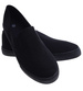 Czarne wsuwane męskie trampki slip on z tkaniny /A1-2 18148 T285/