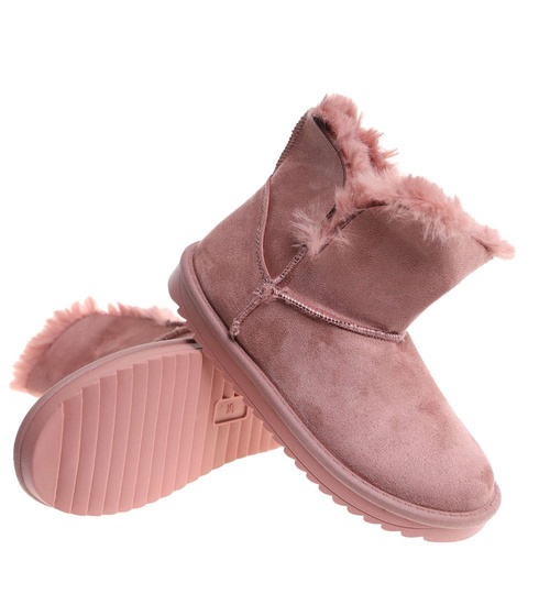 Różowe kozaki śniegowce z futerkiem /E5-2 18357 T195/