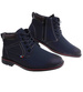 Ocieplane zimowe botki męskie Granatowe /D5-1 18458 T389/