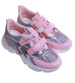 Szaro różowe dziewczęce buty sneakersy /A8-2 17621 T203/