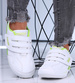 Biało zielone sportowe buty na rzepy /D9-3 15661 T244/