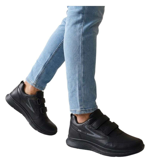 Sportowe buty męskie na rzepy /E7-1 16940 T381/