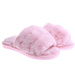 Pluszowe jasno różowe kapcie dziewczęce /D6-1 17159 G8-6/