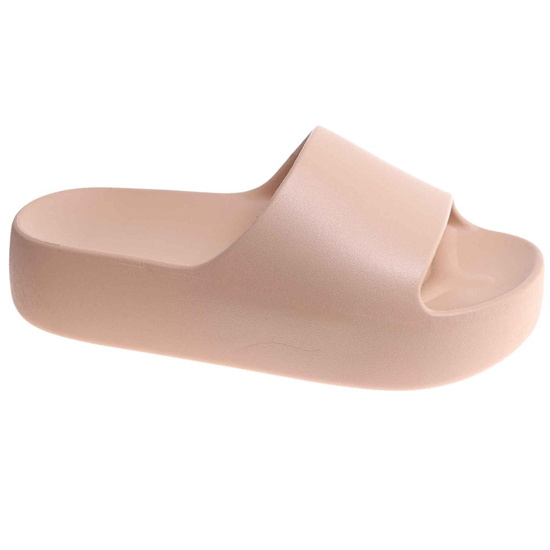 Klapki damskie na plażę wodoodporne khaki /A10-3 17850 G182/