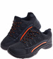 Sznurowane męskie buty trekkingowe Czarne /A8-1 10395 S393/