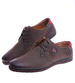 Sznurowane półbuty męskie Brązowe /A5-1 14678 T487/