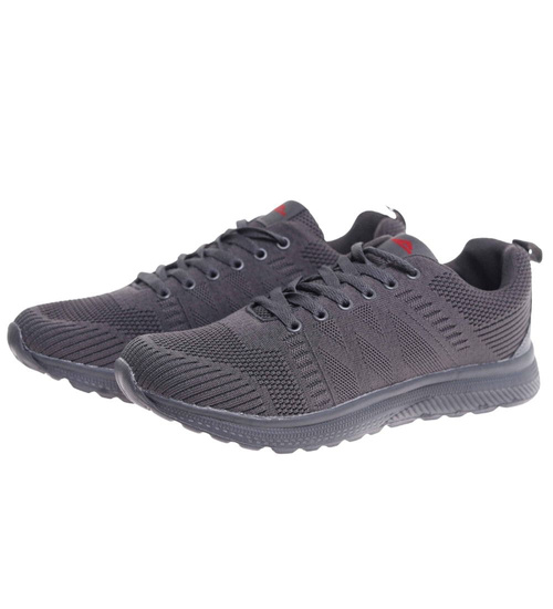 Sznurowane męskie buty sportowe /E1-1 18017 T384/