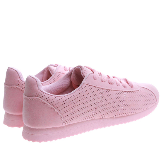 Różowe damskie buty sportowe /G7-2 17411 T102 +H2/