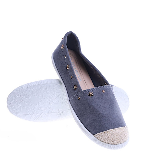 Granatowe dziewczęce espadryle /B2-2 13821 S191/