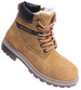 Ocieplane chłopięce camelowe buty trekkingowe /E7-2 18343 T366/