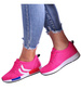 Różowe wiązane buty sportowe /D1-3 11999 T192/