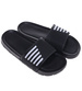 Klapki damskie na basen wodoodporne czarne ażurowe /F7-1 18638 T187/