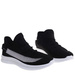 Wsuwane ażurowe czarne buty sportowe /F6-3 17992 T124/