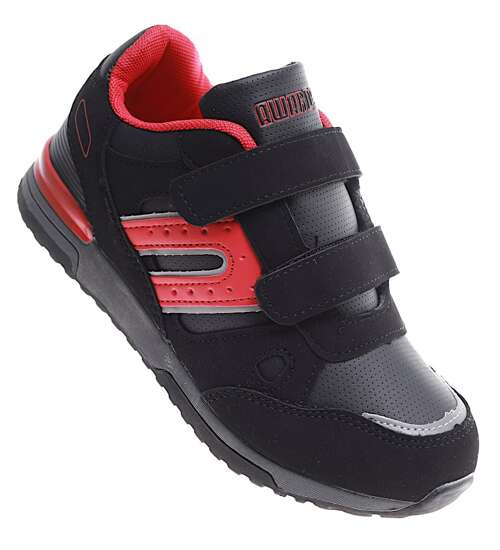 Czarne chłopięce buty sportowe sneakersy /G3-1 16825 T380/