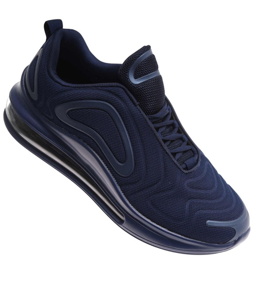 Granatowe sznurowane buty sportowe /G2-1 17959 W388/