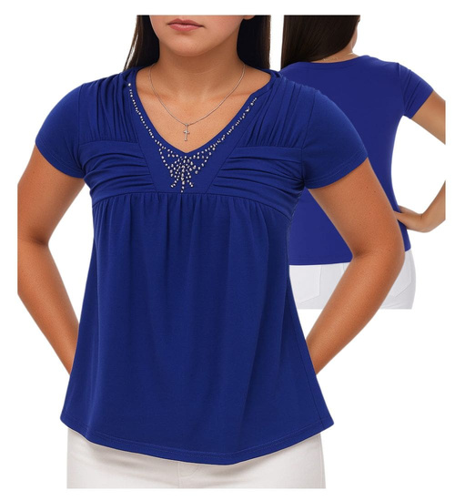 Granatowa koszulka bluzka damska /H2-K43 UB964 S0/