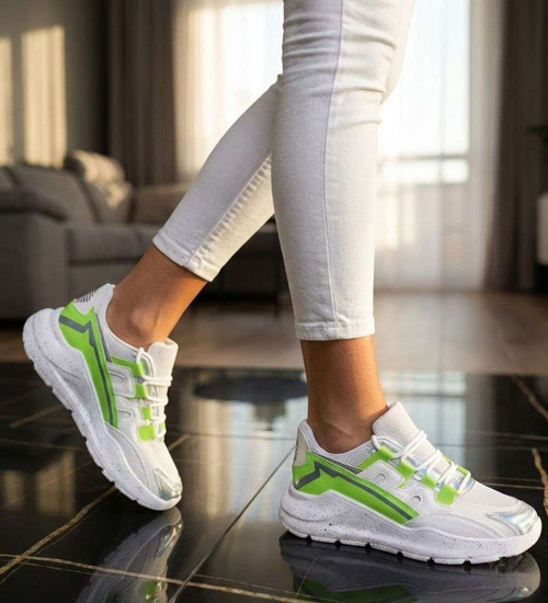 Damskie buty sportowe na platformie /D7-2 7960 S249/