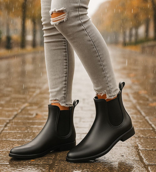 Kalosze gumowce gumiaki CZARNE /G3-1 2882 S226/