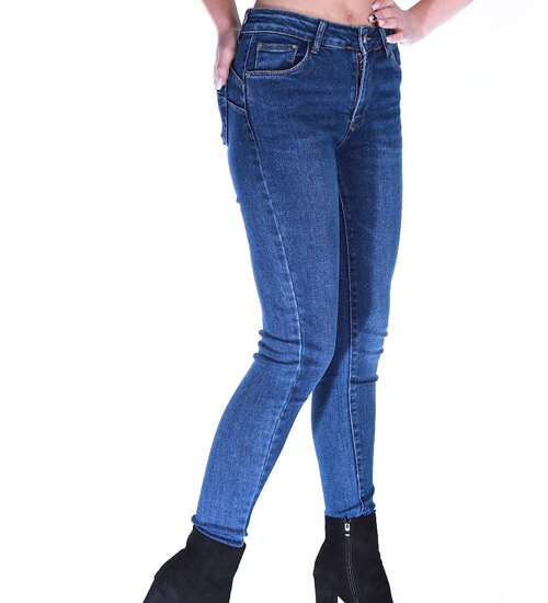 Jeansowe niebieskie spodnie damskie rurki M'Sara /H UB726 L505/