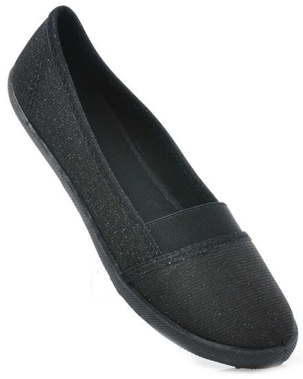 Lekkie tenisówki slip on CZARNE /G8-3 1717 S027/