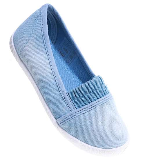 Wiosenne dziecięce trampki slip on Liht Blue /F7-2 13693 T037/